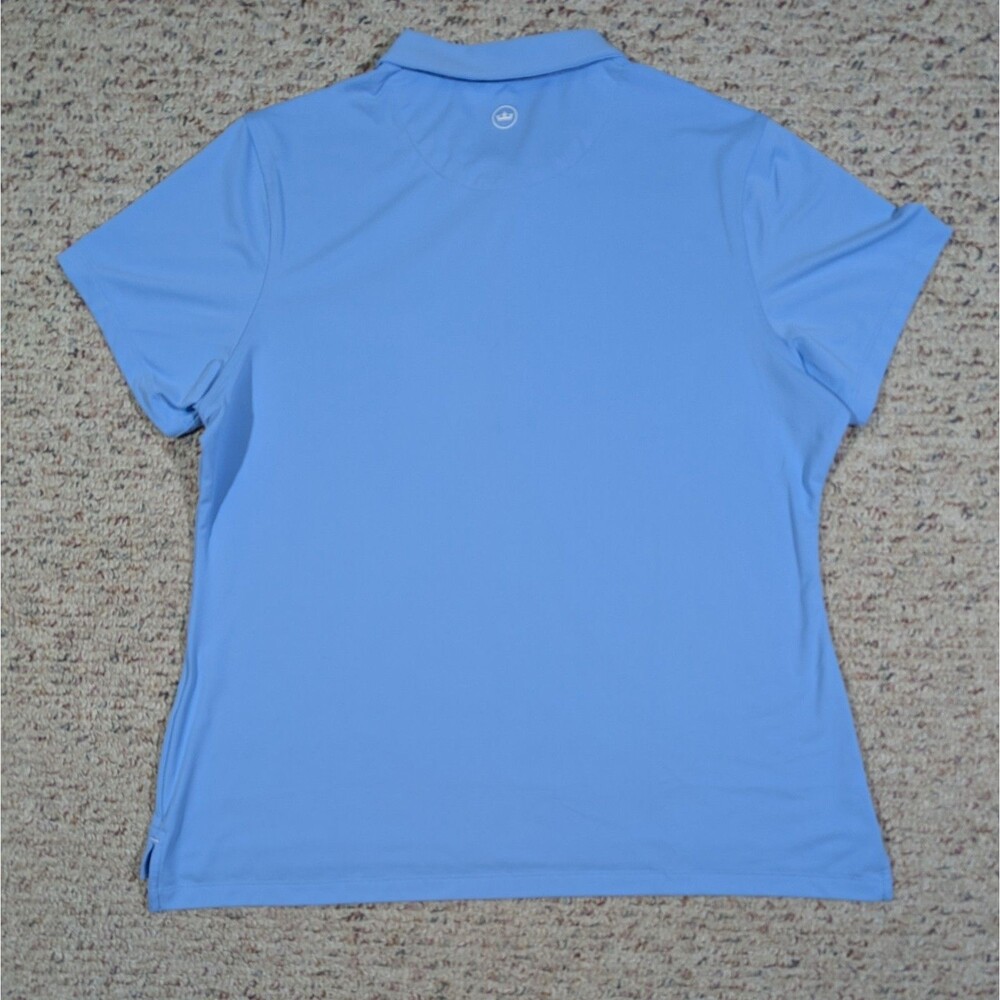 Peter Millar Houston Open Golf Polo Shirt UPF 50+ Womens XL Blue Short Sleeve - Picture 6 of 6